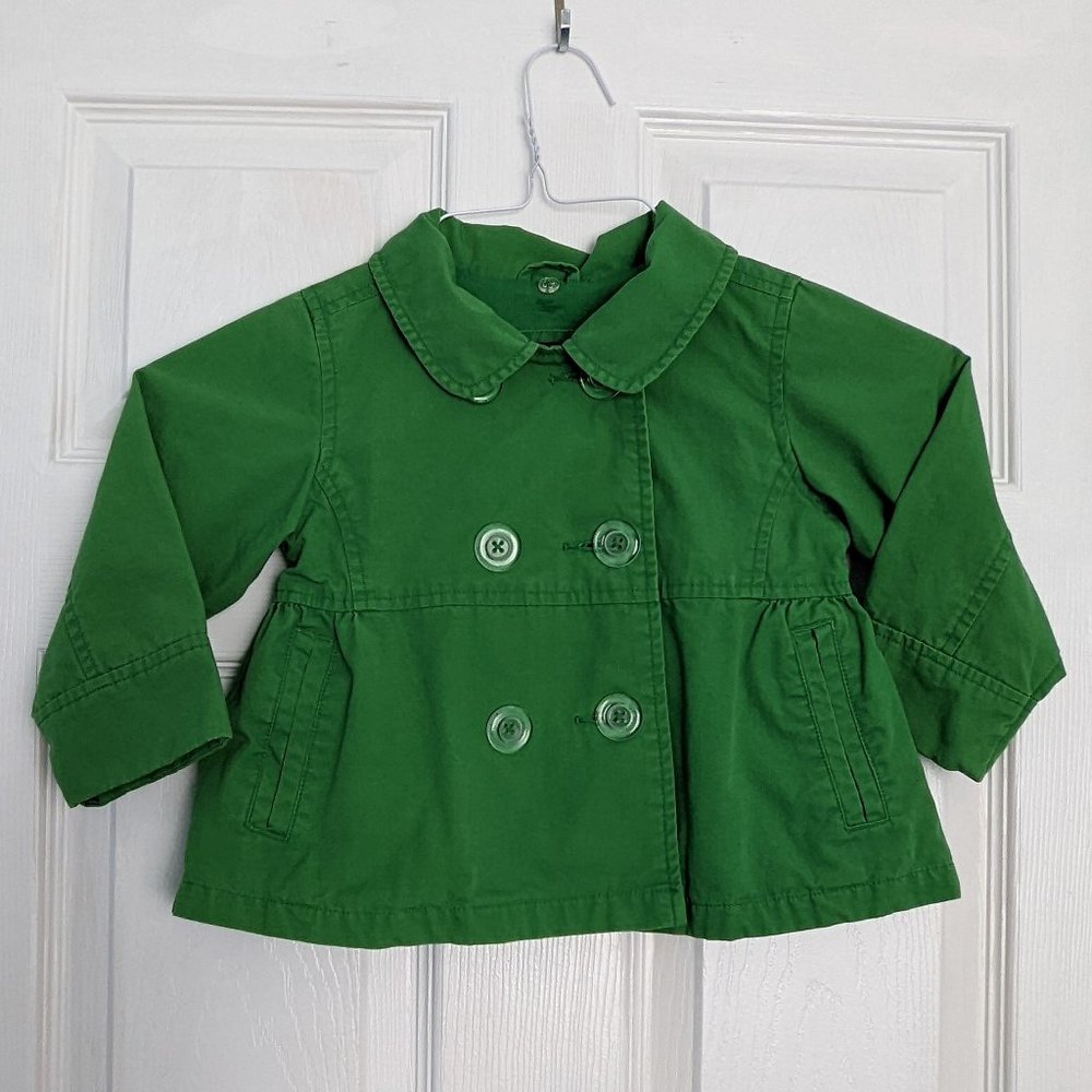 Baby Gap Spring Green Pea Coat Size 2T
